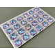 Подвеска Эдельвейс Crystal Vitrail Light 18×18 мм