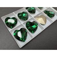 Кристалл Сердце Emerald 27х27 мм/ 1 шт