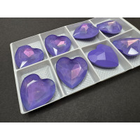 Кристалл Сердце Lavender Aurora 27х27 мм/ 1 шт