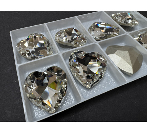 Кристалл Сердце Crystal 27х27 мм/ 1 шт