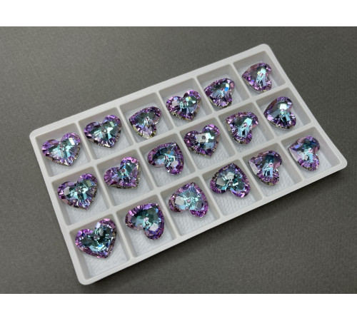 Подвеска Сердце Crystal Vitrail Light 18×15 мм