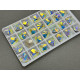 Подвеска Сердце Crystal AB Foiled 14×14 мм