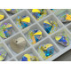 Подвеска Сердце Crystal AB Foiled 14×14 мм