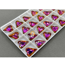 Подвеска Сердце Crystal Red Flare 14×17 мм