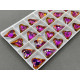Подвеска Сердце Crystal Red Flare 14×17 мм