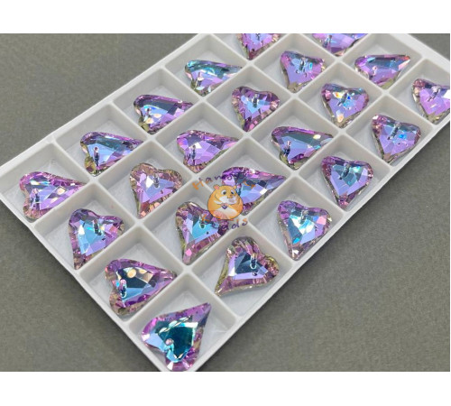 Подвеска Сердце Crystal Vitrail Light 14×17 мм