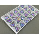 Подвеска Сердце Crystal Violet Blue  14×17 мм