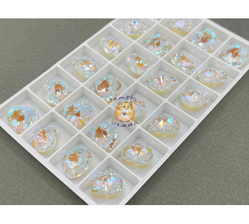 Подвеска Сердце Crystal Shimmer 14×14 мм
