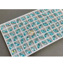 Стразы Наветт Aquamarine 10x5 мм
