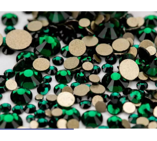 Стразы клеевые Emerald ss4-ss16, 1г