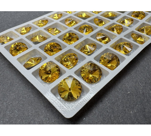 Риволи Light Topaz 10 мм/ 1 шт (без оправы)