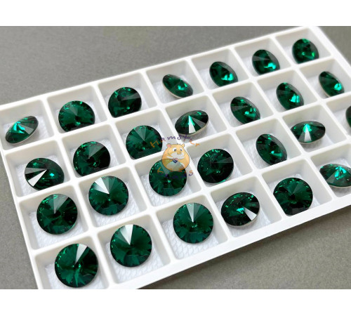 Риволи Emerald 12 мм/ 1 шт (без оправы)