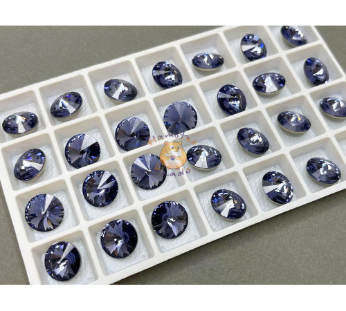 Риволи Tanzanite 12 мм/ 1 шт (без оправы)