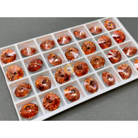 Риволи Padparadsha 14 мм/ 1 шт (без оправы) Риволи Padparadsha 14 мм/ 1 шт (без оправы)