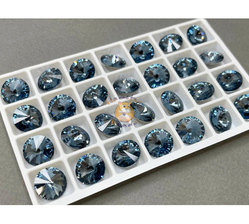 Риволи Denim Blue 14 мм/ 1 шт (без оправы)