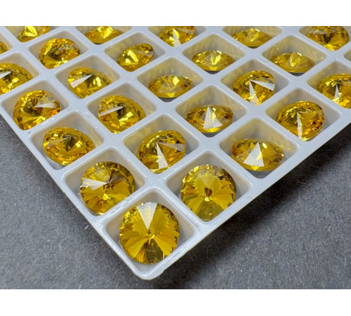 Риволи Light Topaz 8 мм/ 1 шт (без оправы)
