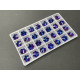 Подвеска Снежинка Crystal Violet Blue  14×14 мм