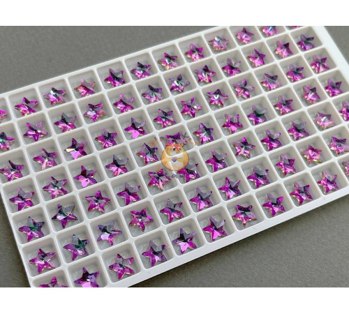 Стразы Звезды Crystal Vitrail Light без оправы 8×8 мм
