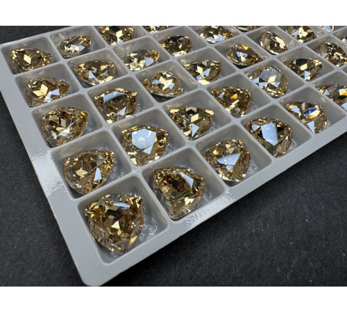 Кристалл Триллиант Crystal Golden Shadow 12 мм/ 1 шт (без оправы)