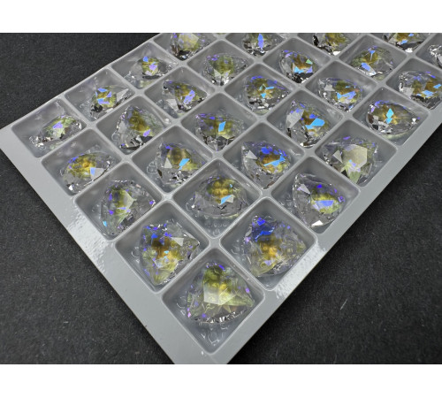 Кристалл Триллиант Crystal Shimmer 12 мм/ 1 шт (без оправы) прозрачные