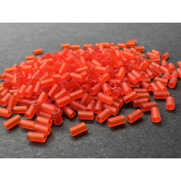 Стеклярус TOHO Bugles TB-01-5F - Transparent-Frosted-Lt.Siam-Ruby 3x1,6 mm / 5 г