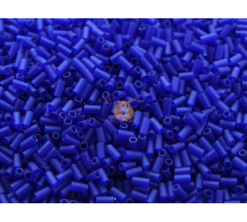 Стеклярус TOHO Bugles TB-01-8DF - Transparent Frosted Cobalt  3x1,6 mm / 5 г