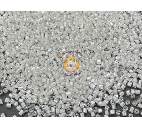 Бисер TOHO Hexagon 11/0 TH-11-981 - Inside Color Crystal/Snow Lined / 5г