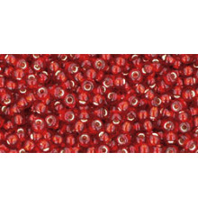 Бисер TOHO Round 11/0 TR-11-25C - Silver Lined Ruby
