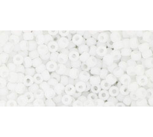 Бисер TOHO Round 11/0 TR-11-41F - Opaque-Frosted White