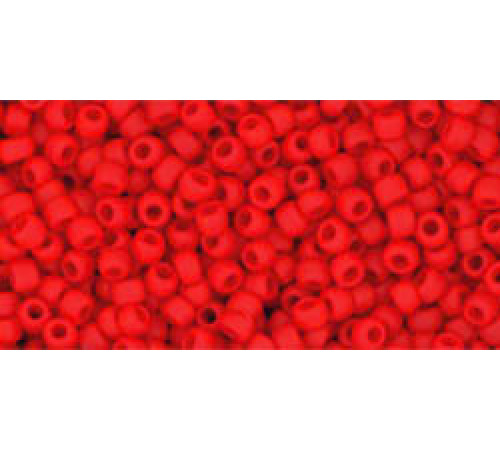 Бисер TOHO Round 11/0 TR-11-45AF - Opaque Frosted Cherry