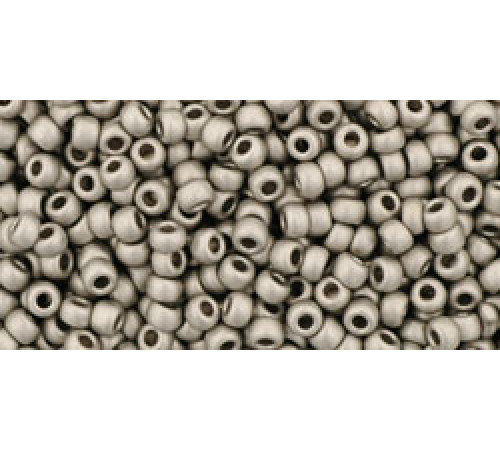 Бисер TOHO Round 11/0 TR-11-566 - Metallic Frosted Antique Silver