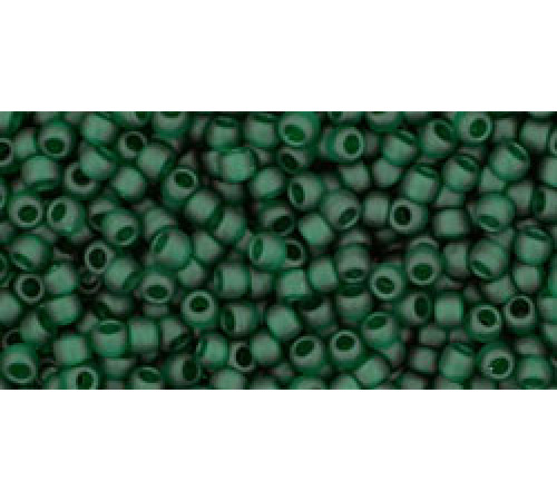 Бисер TOHO Round 11/0 TR-11-939F - Transparent Frosted Green Emerald
