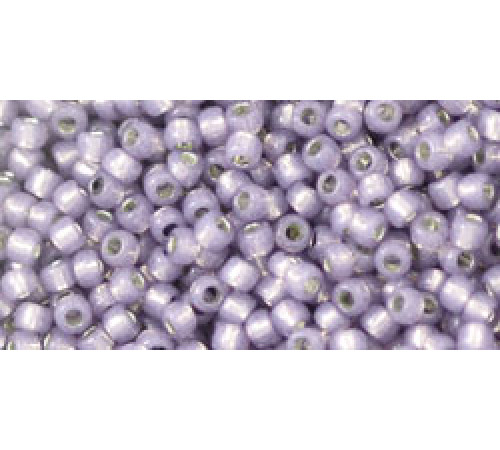 Бисер TOHO Round 11/0 TR-11-PF2122 - PermaFinish Silver Lined Milky Alexandrite