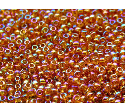 Бисер TOHO Round 11/0 TR-11-162C - Transparent-Rainbow Topaz