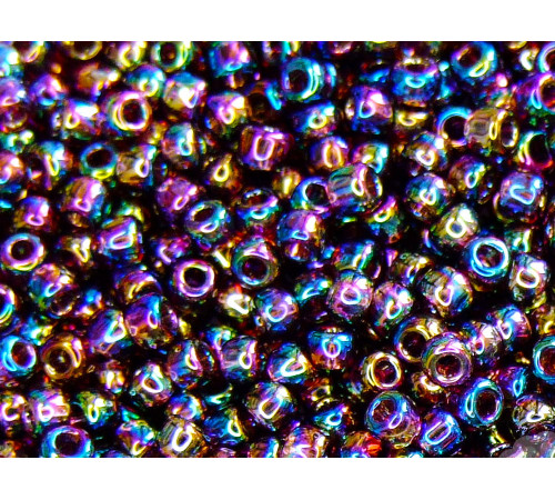 Бисер TOHO Round 11/0 TR-11-166C - Transparent-Rainbow Amethyst