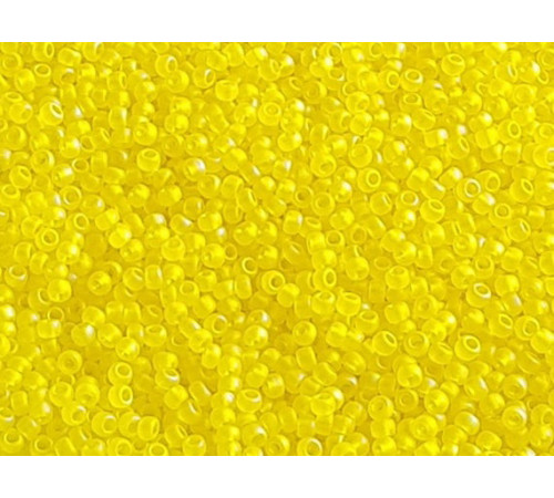 Бисер TOHO Round 11/0 TR-11-175F - Transparent-Rainbow-Frosted Lemon