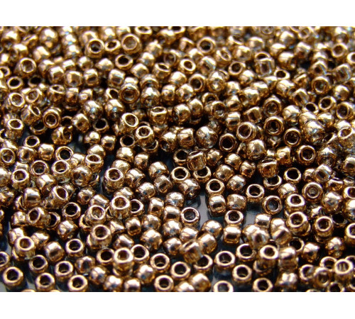Бисер TOHO Round 11/0 TR-11-204 - Gold-Lustered Montana Blue