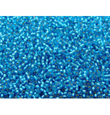 Бисер TOHO Round 11/0 TR-11-23BF - Silver-Lined Frosted Dk Aquamarine