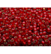 Бисер TOHO Round 11/0 TR-11-25D - Silver Lined Garnet / 5г