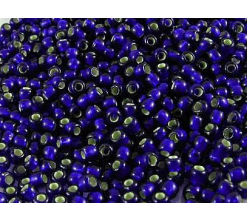 Бисер TOHO Round 11/0 TR-11-28DF - Silver Lined Frosted Cobalt / 5г