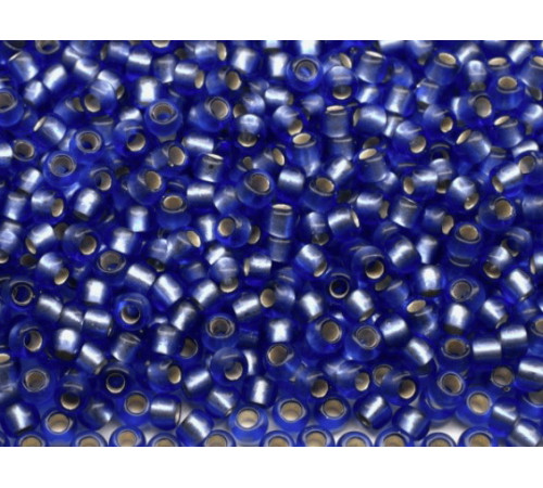 Бисер TOHO Round 11/0 TR-11-35F - Silver Lined Frosted Sapphire / 5г