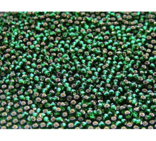 Бисер TOHO Round 11/0 TR-11-36 - Silver Lined Green Emerald / 5г