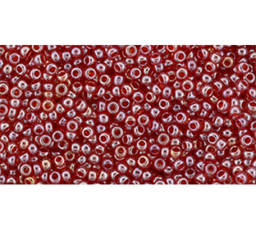 Бисер TOHO Round 15/0 TR-15-109B - Transparent-Lustered Siam Ruby