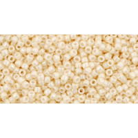 Бисер TOHO Round 15/0 TR-15-123 - Opaque-Lustered Lt Beige