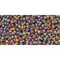 Бисер TOHO Round 15/0 TR-15-177F - Transparent-Rainbow-Frosted Smoky Topaz