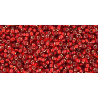 Бисер TOHO Round 15/0 TR-15-25C - Silver-Lined Ruby