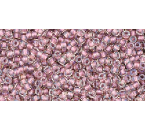 Бисер TOHO Round 15/0 TR-15-267 - Inside-Color Crystal/Rose Gold-Lined
