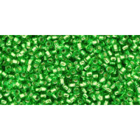 Бисер TOHO Round 15/0 TR-15-27 - Silver-Lined Peridot Бисер TOHO Round 15/0 TR-15-27 - Silver-Lined Peridot
