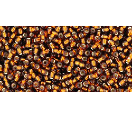 Бисер TOHO Round 15/0 TR-15-34 - Silver-Lined Smoky Topaz