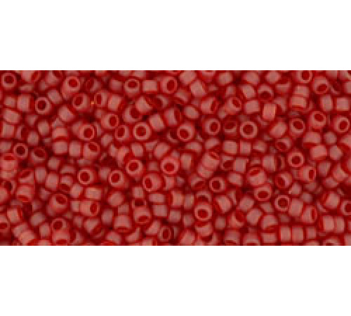 Бисер TOHO Round 15/0 TR-15-5CF - Transparent-Frosted Ruby